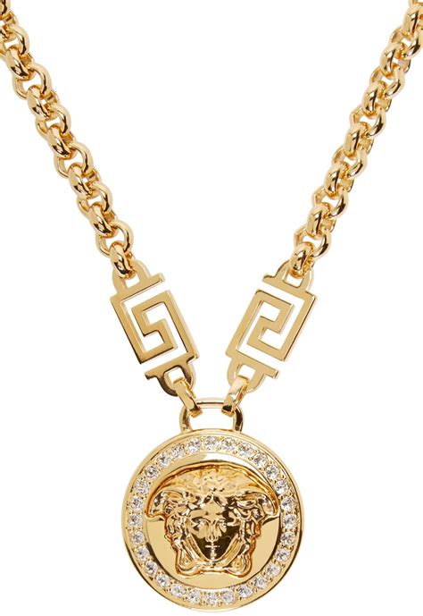 versace medusa anhänger|medusa medallion necklace.